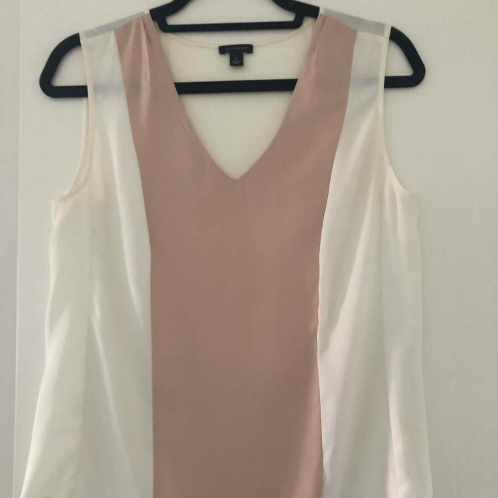 Ann Taylor Tank Top Cream/Beige